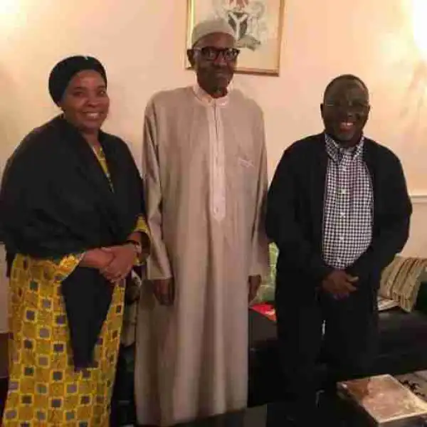 Nassarawa State Governor And His Wife Visit President Buhari In London (Photos)